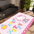 thumbnail image 4 of LaModaHome Non-Slip Rug Hello Kitty Kawaii Rug: Anime-Inspired Washable Mat Child Stain Resistant Living Room Kitchen Carpet - Size: 6,6X5,3ft(200X160cm), 4 of 5