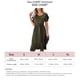 thumbnail image 5 of Vestido Largo con Cuello Redondo de Color Liso Vestido con Lazo en la Cintura Vestido con Volantes de Manga Corta Dobladillo con Volantes Irregulares Corte Ajustado ANGGREK Otros, 5 of 8