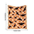 thumbnail image 4 of Aoznliie Halloween Blanket, Helloween Decor Plaid Throw Blanket with Ghost Bat Pumpkin Print, Soft Warm Fall Blanket for Couch Bed,40×28 in (S-3XL), 4 of 9