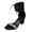 E, variant on Rokment Womens Sparkly Rhinestones Dressy Sandals High Heels for Ladies Bride Wedding Fashion Glitter Black Suede Open Toe Chunky Block Heeled Ankle Strap Summer Dress Pumps A Size 6