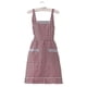 thumbnail image 3 of Set of 2pcs kitchen apron pretty kitchen apron for women(77cm*70cm,red,black), 3 of 3