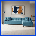 thumbnail image 1 of LASE Muebles Sala Esquinera En L Sofá Cama Reclinable 3 En 1 • California Onix, 1 of 8