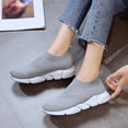thumbnail image 4 of NOKIO Walking Shoes Women Sock Sneakers Lightweight Comfy Breathable Casual Pull-on Daily Shoes Women Outdoor Mesh Shoes Slip On Comfortable Soles Running Sports Shoes, 4 of 8