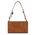 thumbnail image 6 of Wrangler Y2K Purse Small Shoulder Bag for Women Stylish Western Design with Detachable Charms Multiple Pockets, Sunflower-Brown, 6 of 6