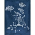 thumbnail image 2 of Vision Studio 15x18 Black Ornate Wood Framed with Double Matting Museum Art Print Titled - Botanical in Indigo II, 2 of 4