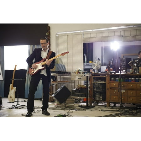 Blues Guitar Arrangements - LAMINATED POSTER Blues Guitar Player Studio Mika Selander Guitar Poster Print 11 x 17