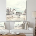 thumbnail image 1 of Designart - Grange de Ferme Grise VIII - Art Mural sur Toile Premium Moderne, 1 of 1
