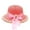 Watermelon Red, variant on Kids Hat Sunflower And Bow Decoration Lightweight Breathable Brim Summer Beach Hat For Outdoor Play Travel Sun Hat