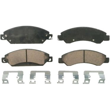 Front Brake Pad Set - Compatible with 2005 - 2018 Chevy Silverado 1500 2006 2007 2008 2009 2010 2011 2012 2013 2014 2015 2016 2017