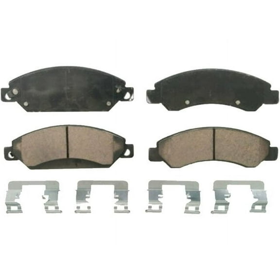 Front Brake Pad Set - Compatible with 2005 - 2018 Chevy Silverado 1500 2006 2007 2008 2009 2010 2011 2012 2013 2014 2015 2016 2017