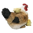 thumbnail image 5 of Rustic Farmhouse Chicken Mother Hen with Adorable Chicks Animal Family Figurine, 5 of 9