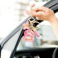 thumbnail image 3 of Bdday Fashion 26-letter Key Chain Pendant Butterflys Tassel Key Chain Elegant Fashion Multi-functional Use, 3 of 5