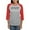 Heather/Red, variant on CafePress - Research Black Women's Baseball T Shirt - Womens Baseball Tee