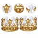 thumbnail image 2 of 2 PCS Inflable Crown Toy Fiesta de cumpleaños Crown Forma Hat Hat Carnival Disfraz Accesorio, 2 of 4