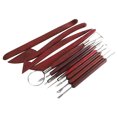 thumbnail image 3 of Modeling 11pcs Pottery Sculpting Set Portable Polymer Clay Sculpture Carving Knife Tool Set, 3 of 7