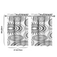 thumbnail image 4 of Mandala Design Kitchen Curtains - Vintage Tier Cafe Curtains for Bathroom Living RV Rod Pocket Window Drapes 36 Inch 2 Panels Set 28"x36" Window Treatment Tiers, 4 of 4