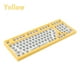 thumbnail image 3 of Kit de teclado mecánico de 98 teclas intercambiables en caliente con luz RGB Amarillo, 3 of 9