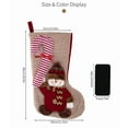 thumbnail image 4 of Honmine 48 X 24 Cm Christmas Stocking Santa Claus Snowman Reindeer 3D Xmas Stocking Santa Tree Decoration Large Gift Bag Home, 4 of 4