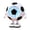 White, variant on LED Soccer Ball Novelty Fan USB Rechargeable,Super Powerful Portable Fan, Soccer Ball Shaped Fan, With Colorful Lights, 5 Wind Speed Settings, Desk Home Room, Cute Ornament Gift, B (Brown)
