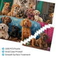 thumbnail image 3 of 1000 PCS 1000 Piece Wooden Puzzle The Dog In The Bedroom,Stress Relieving Puzzle,Funny Dog Wood Puzzle,Unique Artwork For Adults,Impossible Hard Difficult Challenging Puzzles,Gift For Dog Enthusiast, 3 of 6