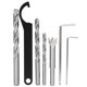 thumbnail image 3 of Hole Drill Punch Positioner Aluminum Alloy 3 in 1 Woodworking Punching Guide Locator, 3 of 3