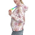 thumbnail image 2 of Kdxio Fireworks Print Womens Oversized Hoodies Sweatshirts Hooded Pullover Tops Sweaters Casual-X-Large, 2 of 7