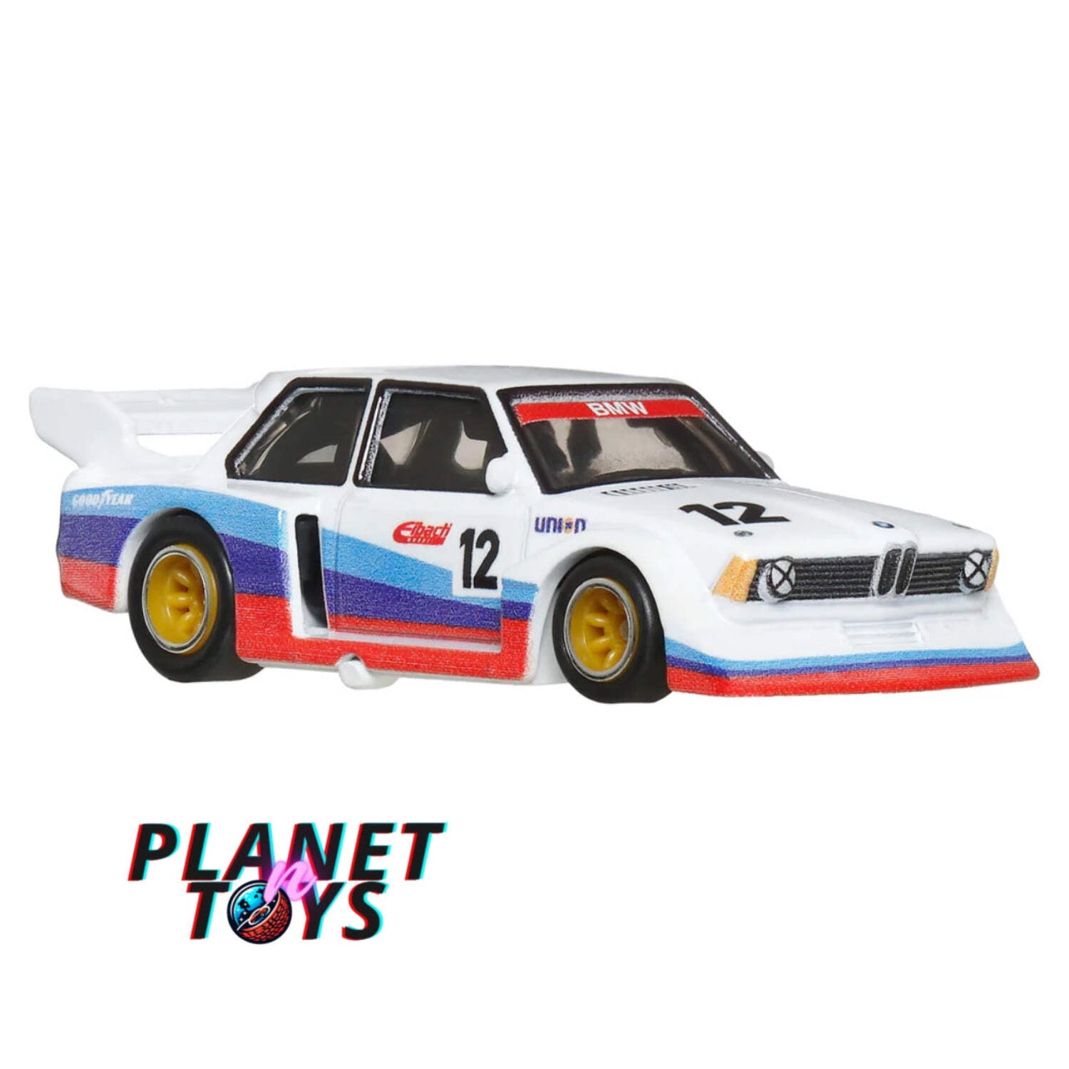 BMW 320 Group 5 #12 White with Stripes and 2001 BMW M3 GTR #3 White w/Stripes "Car Culture" Set Diecast Model Cars by Hot Wheels