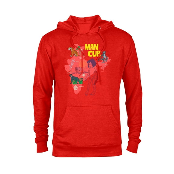 Disney The Jungle Book Mowgli the Man Cub - Pullover Hoodie for Adults - Customized-Red