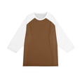 thumbnail image 7 of Men's Casual 3/4 Sleeve Baseball Tshirt Raglan Jersey Shirt Brown 3XL, 7 of 7