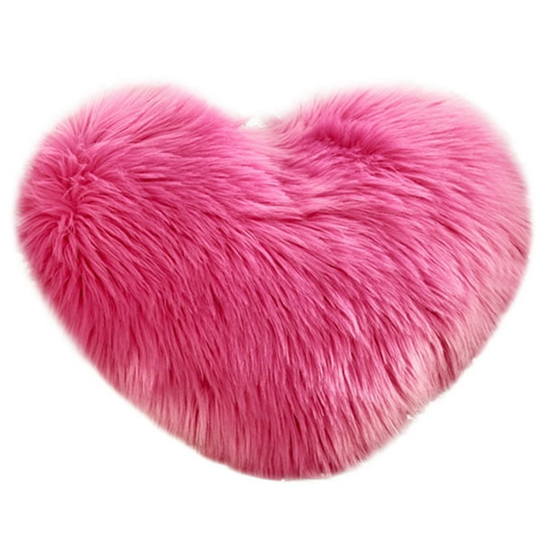 plush heart pillows