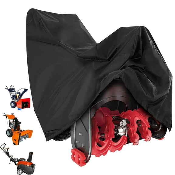 Katinyos Snow Blower Covers, Waterproof Heavy Duty 420D Snowblower Cover with Drawstring & Buckles for Most Yard Machine