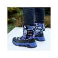 thumbnail image 5 of Fangasis Children Snow Boots Breathable Winter Boot Mid Calf Warm Shoes Walking Casual Black Blue 2.5Y, 5 of 9