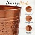 thumbnail image 6 of Autumn Alley Copper Trash Can, Garbage Can, Round Open Top Copper Basket Bin for Home Office Trash Can Cute Decorative Vintage Trash Can Wastebasket, Modern Bathroom Decor, Durable, Copper, 6 of 7