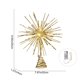 thumbnail image 3 of Estrella de Navidad a pilas para la copa del árbol | Estrella explosiva de metal dorado con luces LED | Decoración festiva para la copa del árbol, 3 of 5