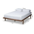 thumbnail image 7 of Baxton Studio Kaia Mid-Century Modern Walnut Brown Finished Wood Queen Size Platform Bed Frame, 7 of 7