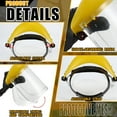 thumbnail image 3 of BlinkLLX 2 Pcs Safety Face Shield Mask Full Impact Clear Face Mask with Crown for Grinding Cutting Weed Whacking Construction (Yellow,Clear), 3 of 14
