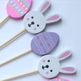thumbnail image 5 of 100Pcs Easter Bunny and Egg Cocktail Bamboo Sticks, Easter Toothpicks Bamboo Suitable For Drinks Snacks Fruits Easter Day, 5 of 5
