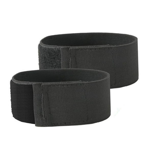 2 bandas elásticas de resistencia circulares para dedos pegajosos, para entrenamiento de piernas y gimnasia. Negro