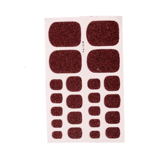 Vogacara 1 Juego de tiras de uñas de calle de colores, limas para uñas de los pies, autoadhesivas brillantes, impermeables, suministros universales para Juegos de manicura setenta y cuatro Vogacara CE011427-10