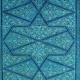 thumbnail image 1 of Ahgly Company Indoor Square Patterned Blueberry Blue Area Rugs, 5' Square, 1 of 6