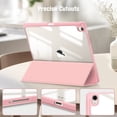 thumbnail image 5 of Fintie Hybrid Slim Case for iPad Air 13-inch (M3) 2025, (M2) 2024 - Shockproof Cover with Clear Back Shell & Pencil Holder, Sunset Ombre, 5 of 10