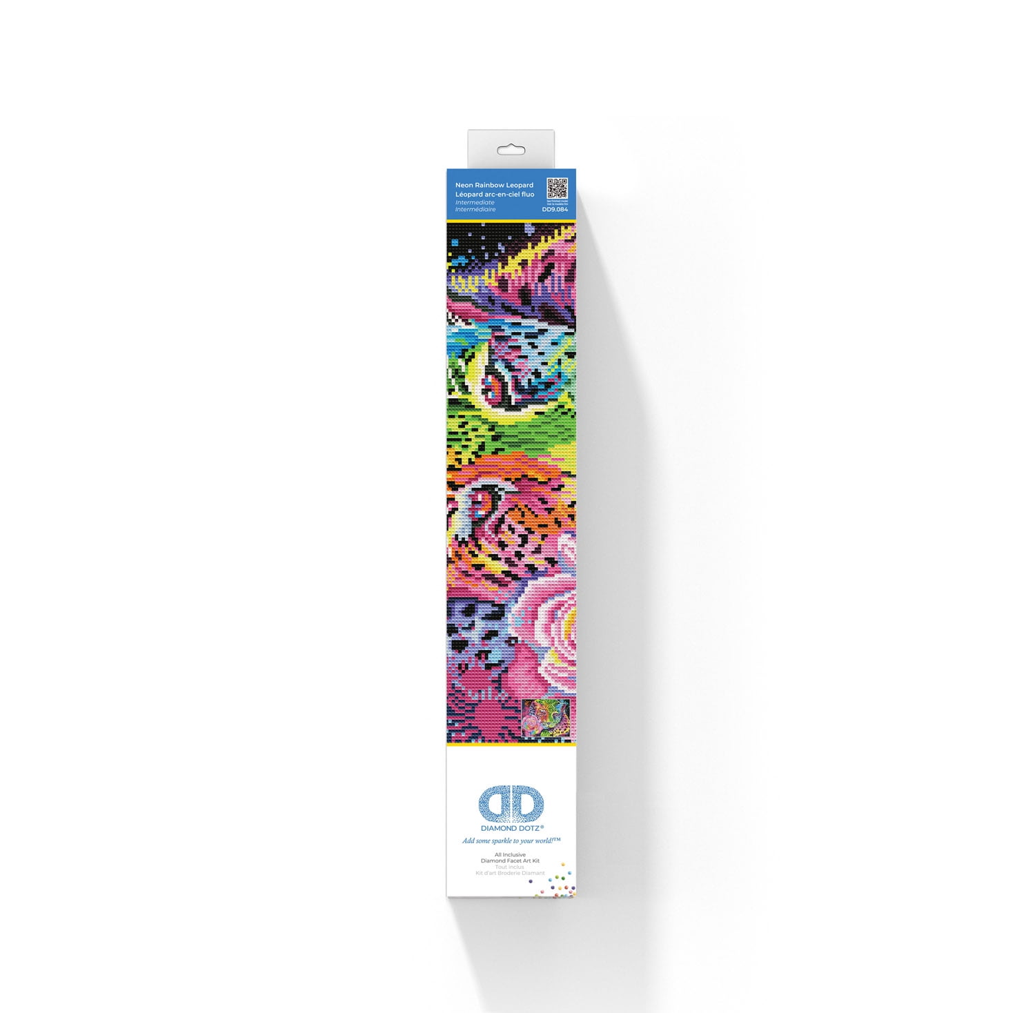 Diamond Dotz Neon Rainbow Leopard Diamond Painting Kits for Adults - Diamond Art Kits a Relaxing Creative Craft Kit with Dotz Gems