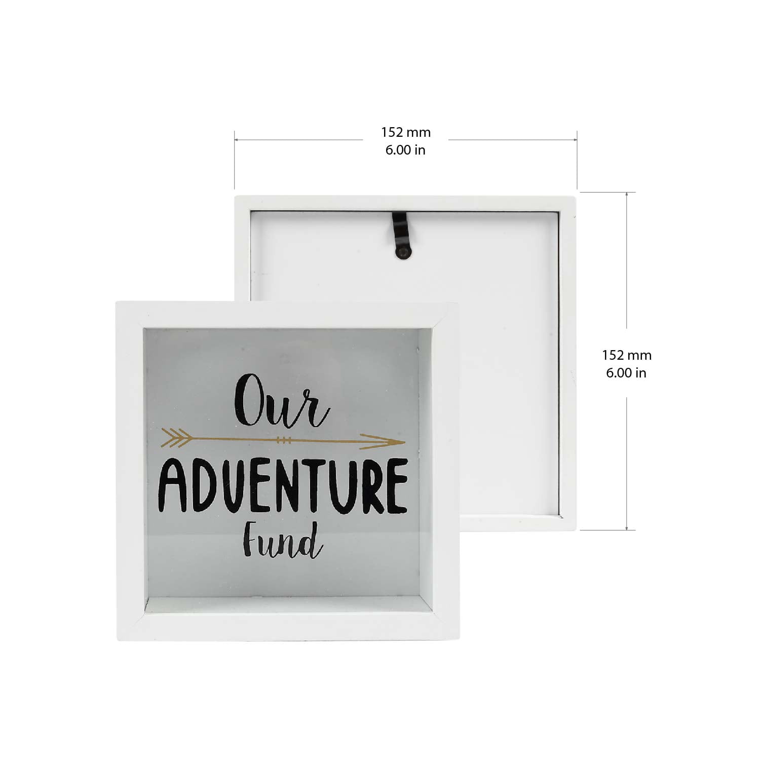 Prinz 6 x 6 Our Adventure Fund, Wooden Shadowbox Adult Savings