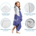 thumbnail image 7 of Halloween Ghost Bat Pattern Hooded Bath Towel，60"x35" for Ages 3 To 12 Kids, Quick Dry Lightweight Soft Microfiber Hood Beach Towel Cover Up for Kids, 7 of 7