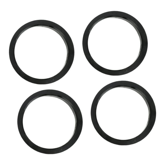 Unique Bargains Hub Centric Rings, 64.1mm ID 73.1mm OD  Car Wheel Hubrings ABS Plastic Black, 4pcs