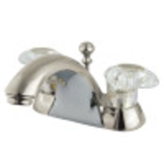 Kingston Brass Naples Two Handle 4" Centerset Lavatory Faucet with Retail Pop-up