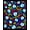 Black, Pattern 5, variant on ODIKA 2x3 Machine Washable Non-Slip Area Rug, Holiday Baseball Frame with Twinkling Embellishments Design High Traffic Rug, Blue, 643525