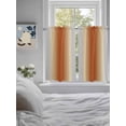 thumbnail image 3 of Burnt Orange Grey Ombre Bathroom Window Curtain, Farmhouse Gradient Minimalist Light Filtering Coffee Kitchen Curtains, Bedroom Living Room Curtains 2 Panel 84"x54", 3 of 6