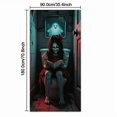 thumbnail image 2 of Cheap Halloween Decorations Clearance for Home – Halloween Class Door Cover 70.86x35.43 inch, Halloween Themed Designs Door Covers Decorative, Winter Front Door Decor (B), 2 of 6