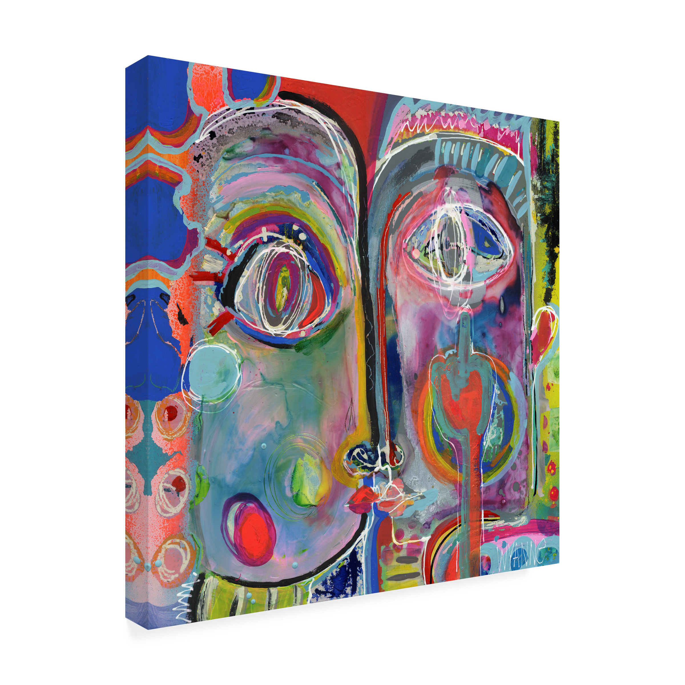 Trademark Fine Art 'What Youre Really Thinking' Canvas Art by Wyanne